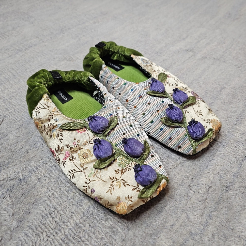 VTG Goody Goody Bon Bons Mixed Media Slippers